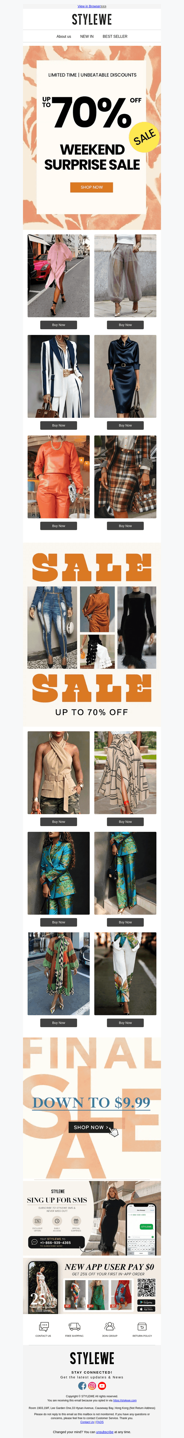 Up to 70% OFF starts now 🛍️