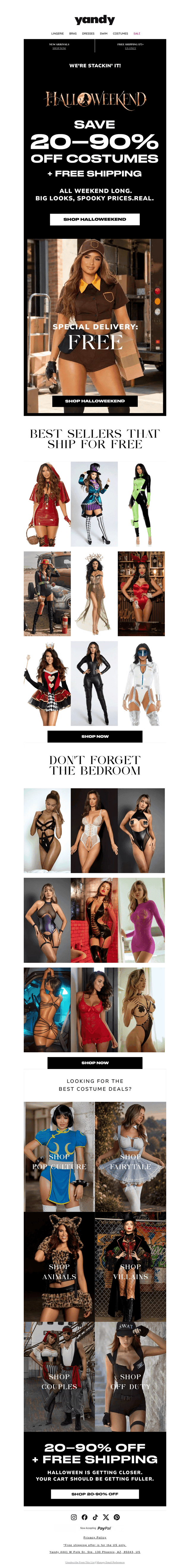 Yandy.com email from Sun, Oct 4, 2026
