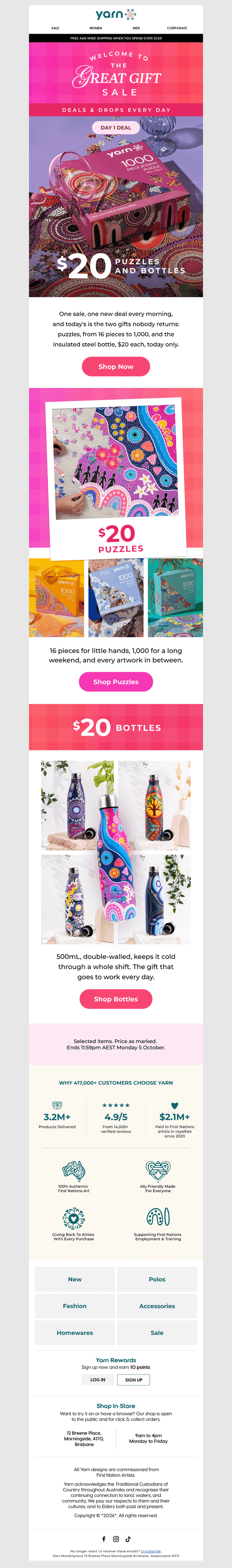 Opens Today: $20 Puzzles And Bottles
