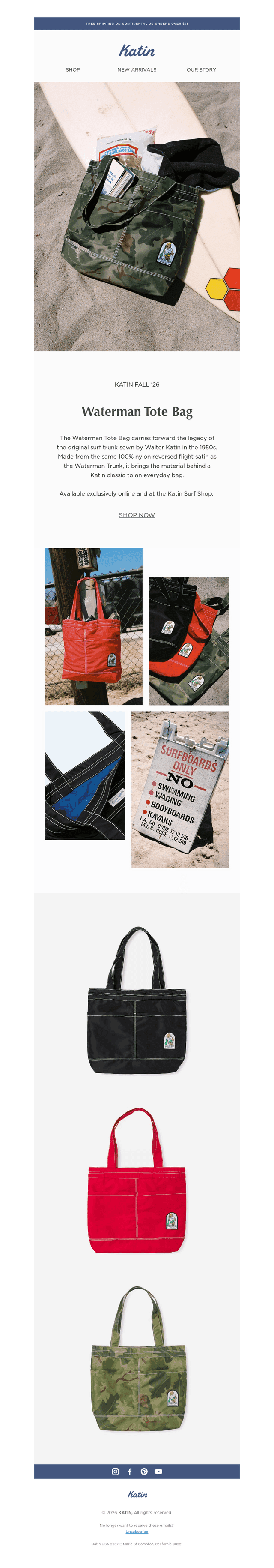 Waterman Tote Bag