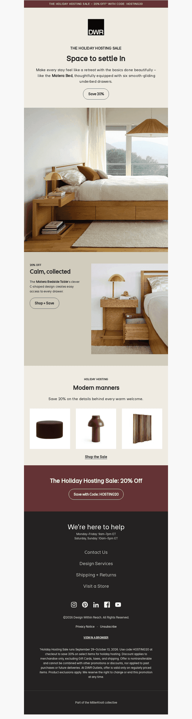Save 20% on the Matera Storage Bed