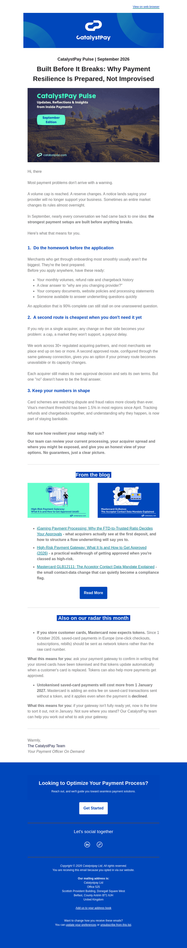 Catalyst Commerce email from Mon, Oct 5, 2026