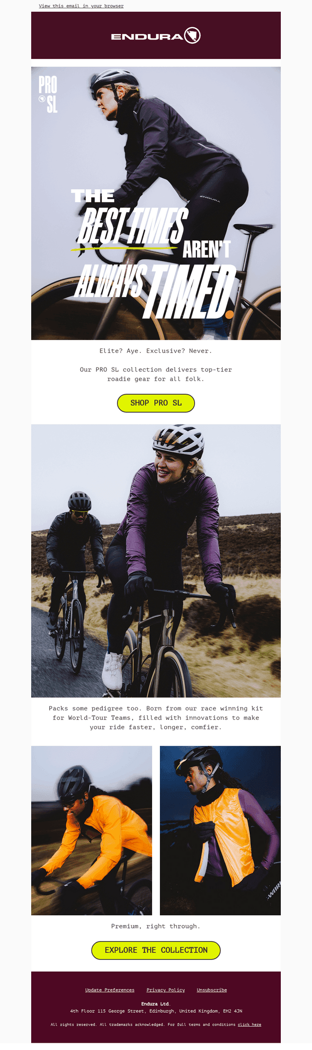 Endura email from Mon, Oct 5, 2026