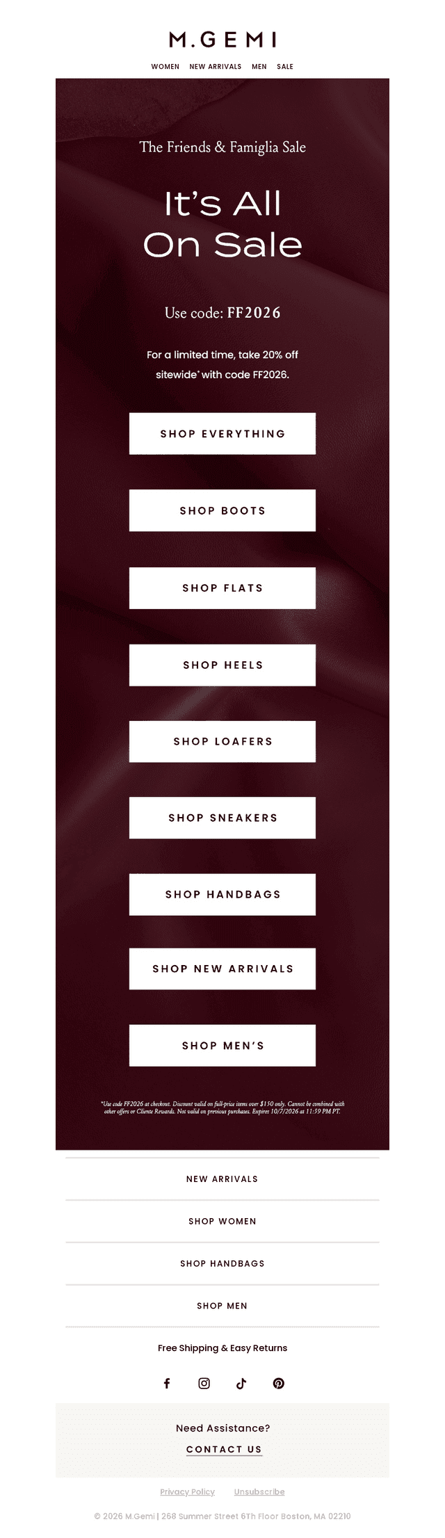 New Arrivals Are 20% Off!