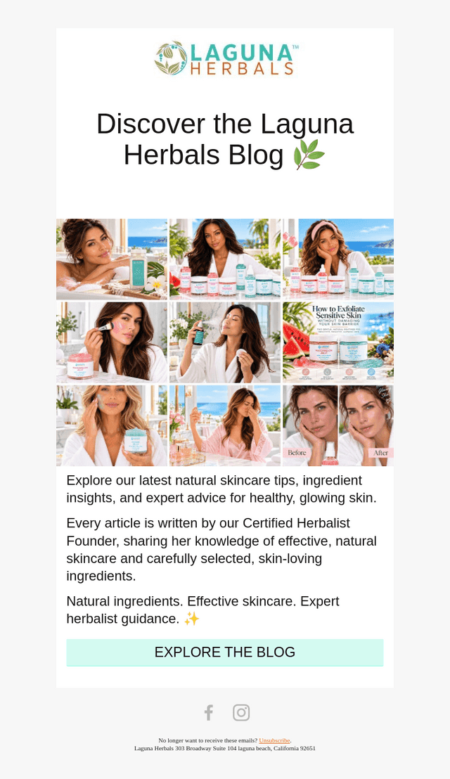 Laguna Herbals email from Tue, Oct 6, 2026