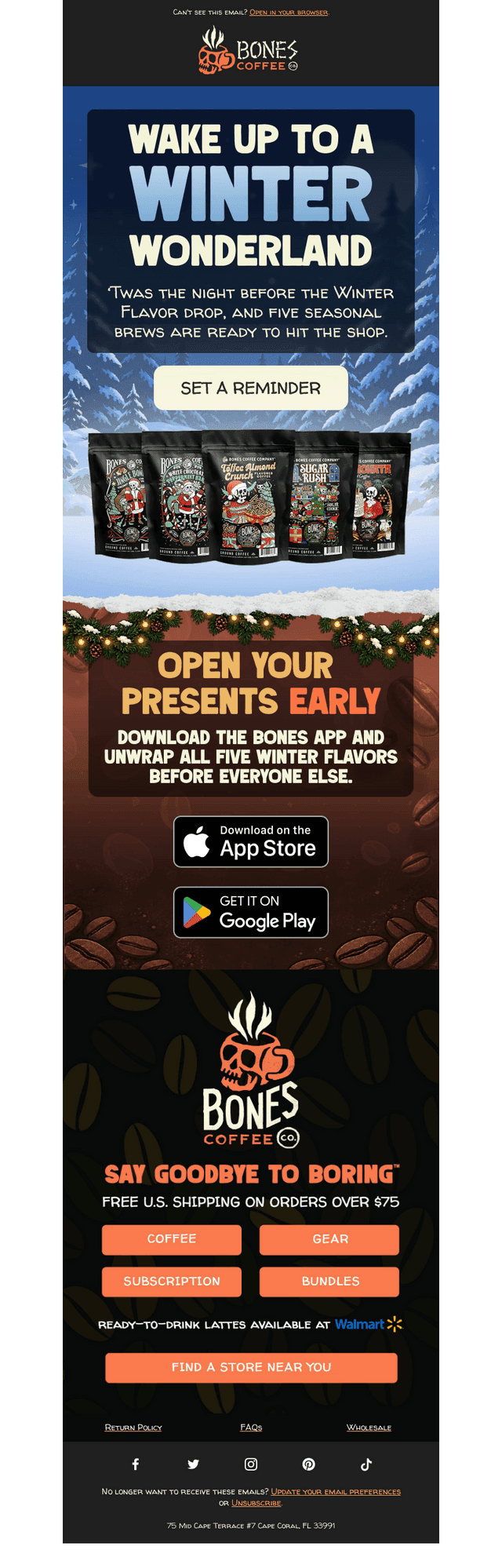 Bones Coffee email from Tue, Oct 6, 2026