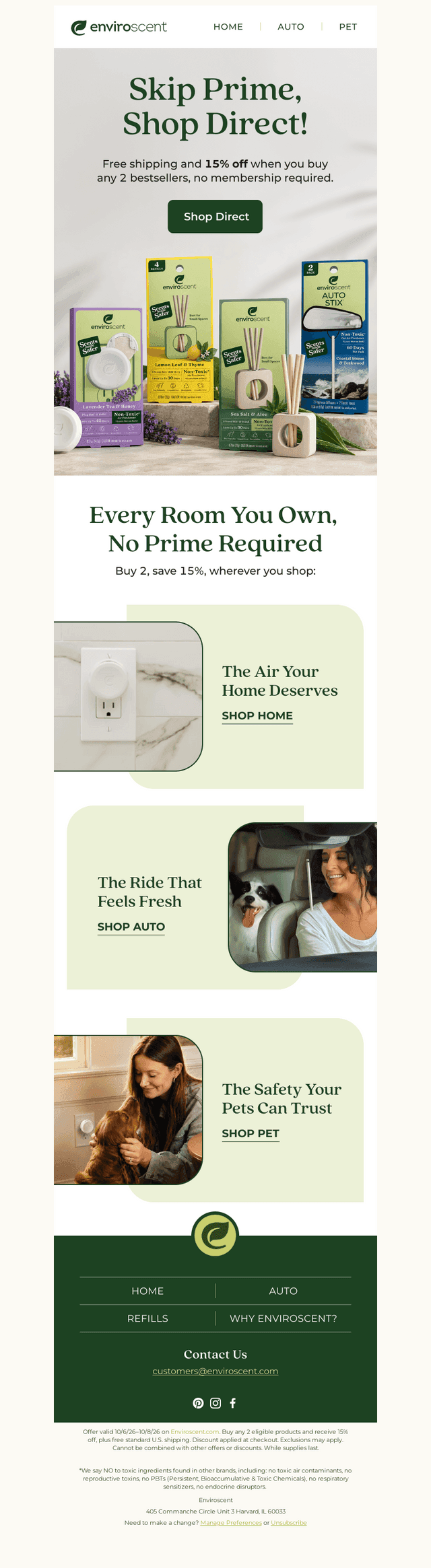 Enviroscent email from Tue, Oct 6, 2026