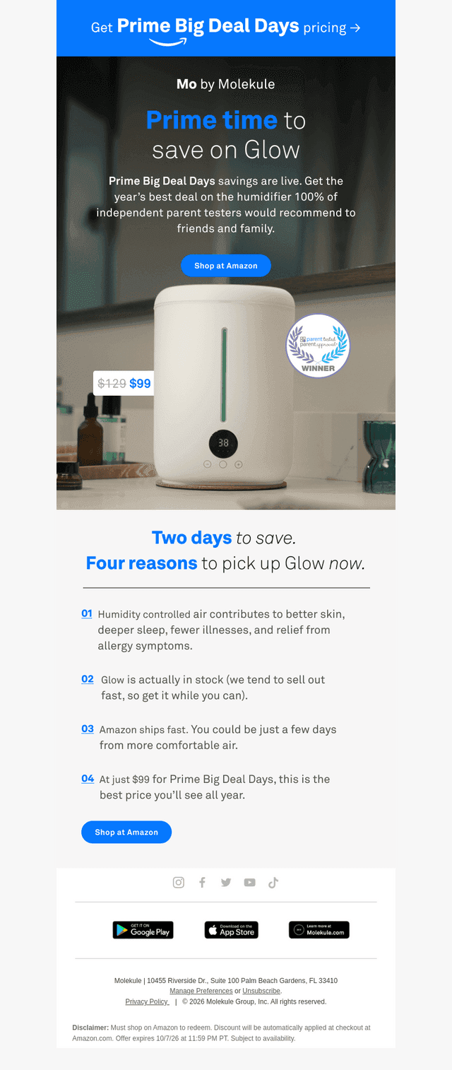 Molekule email from Tue, Oct 6, 2026