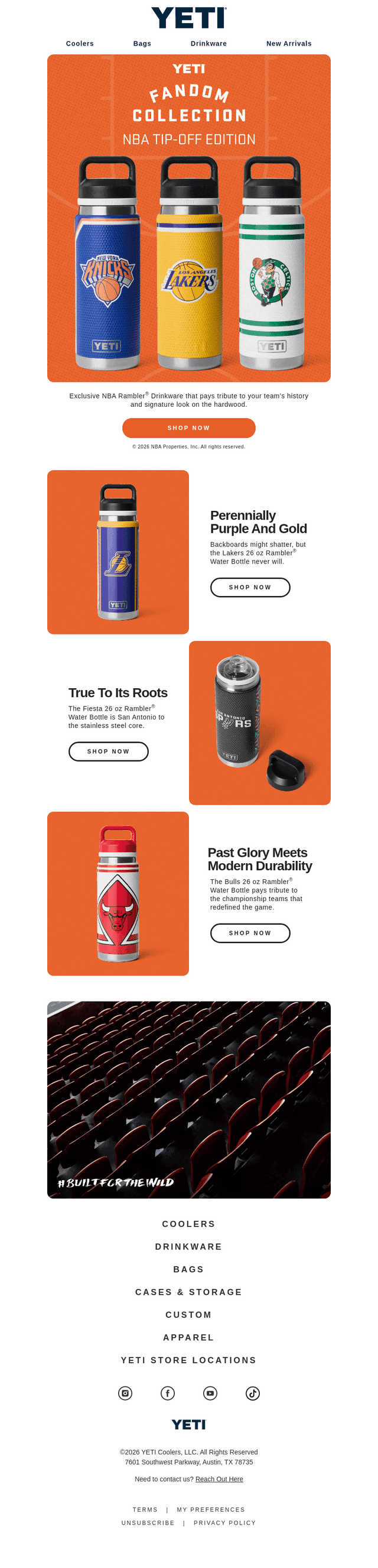 YETI email from Tue, Oct 6, 2026