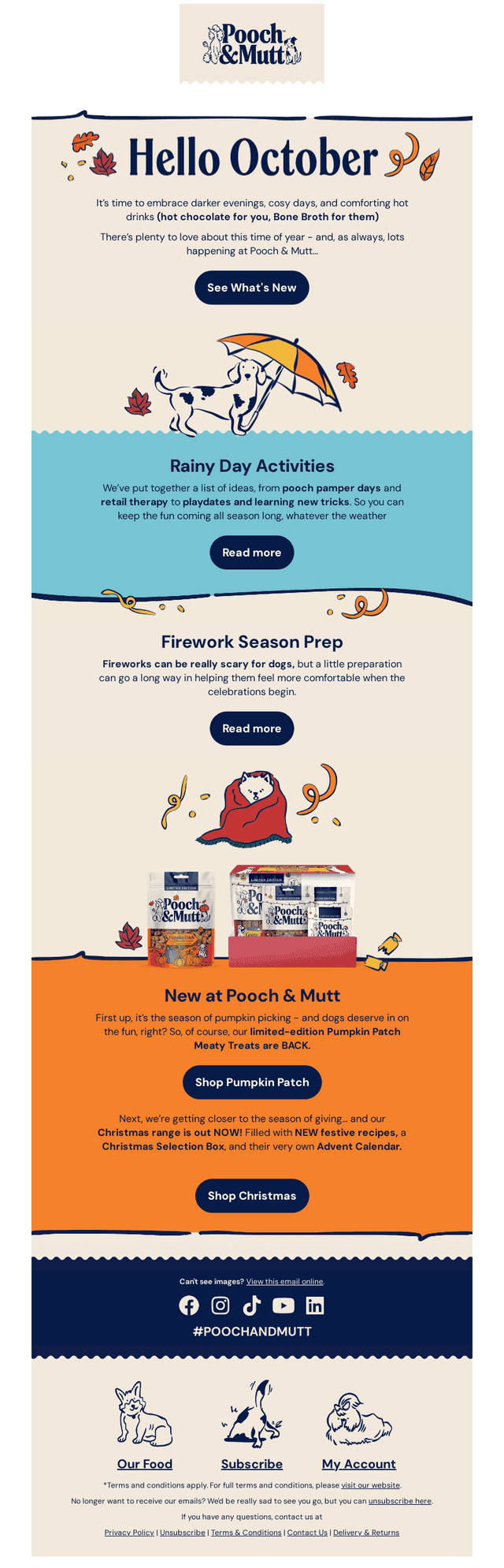 Pooch and Mutt email from Wed, Oct 7, 2026