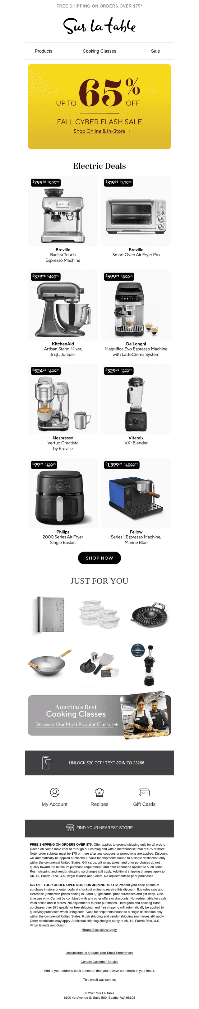 Mixers, machines and major markdowns.