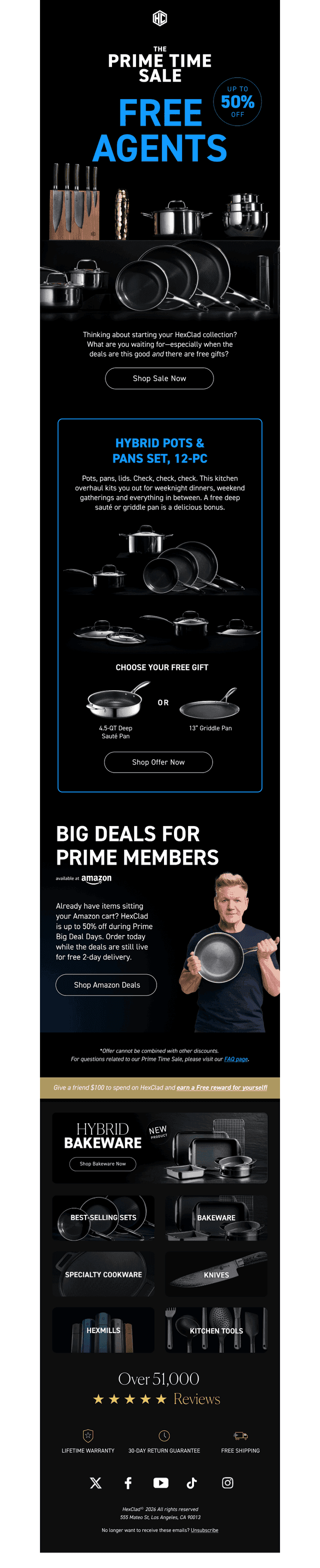 HexClad Cookware email from Wed, Oct 7, 2026