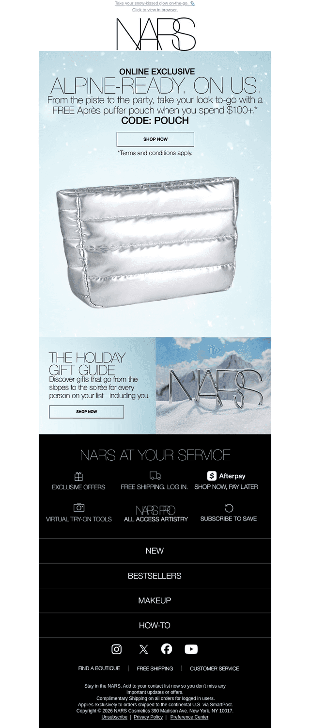 A holiday-exclusive gift. On us.