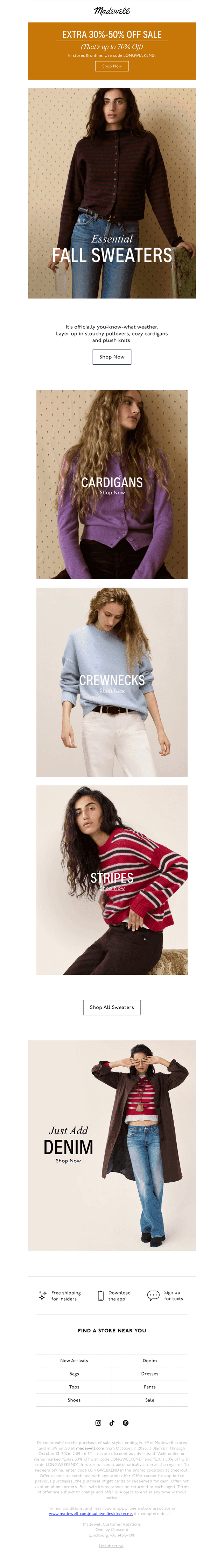 Sweaters for layering up