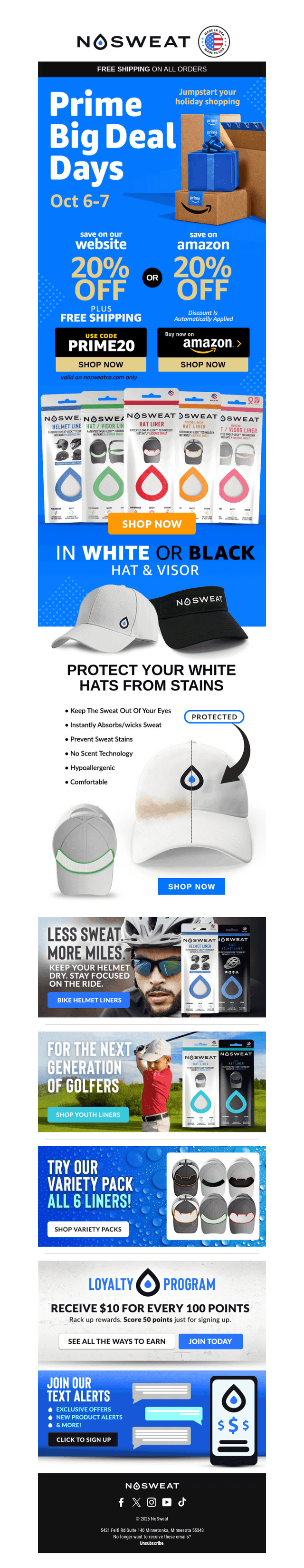 NoSweat email from Thu, Oct 8, 2026