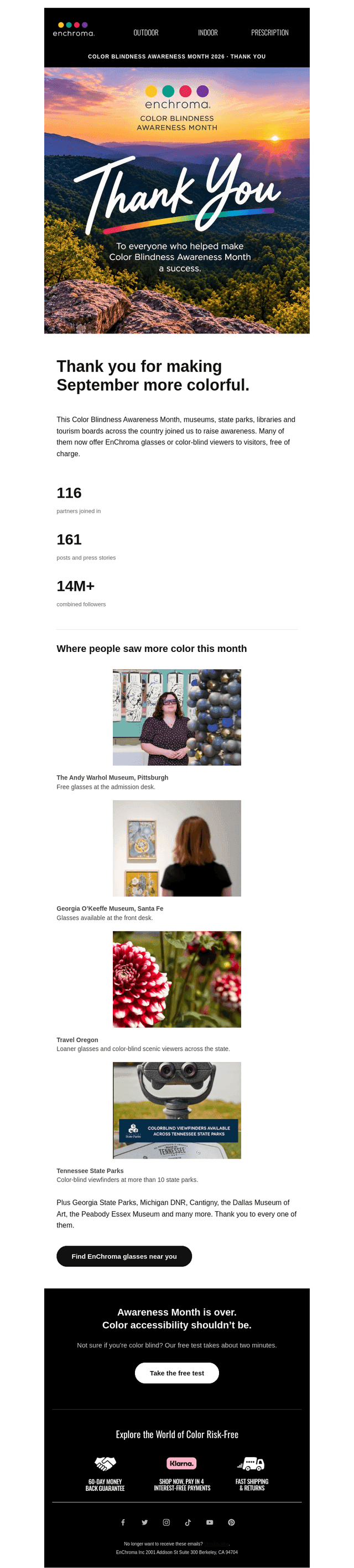 EnChroma email from Thu, Oct 8, 2026