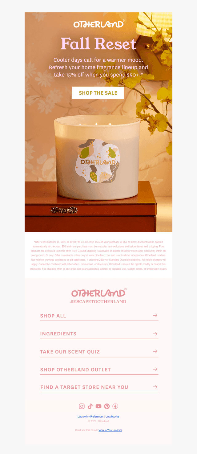 Otherland email from Thu, Oct 8, 2026