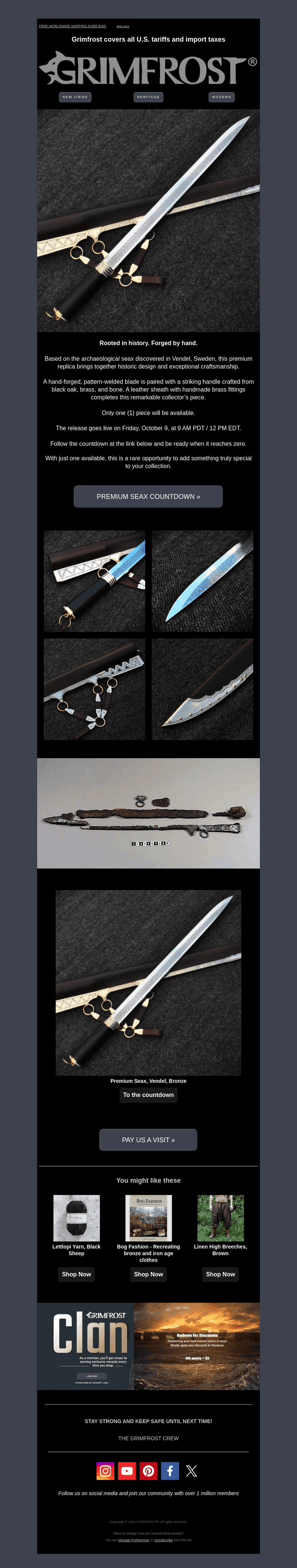 The Vendel Seax - Only One Available