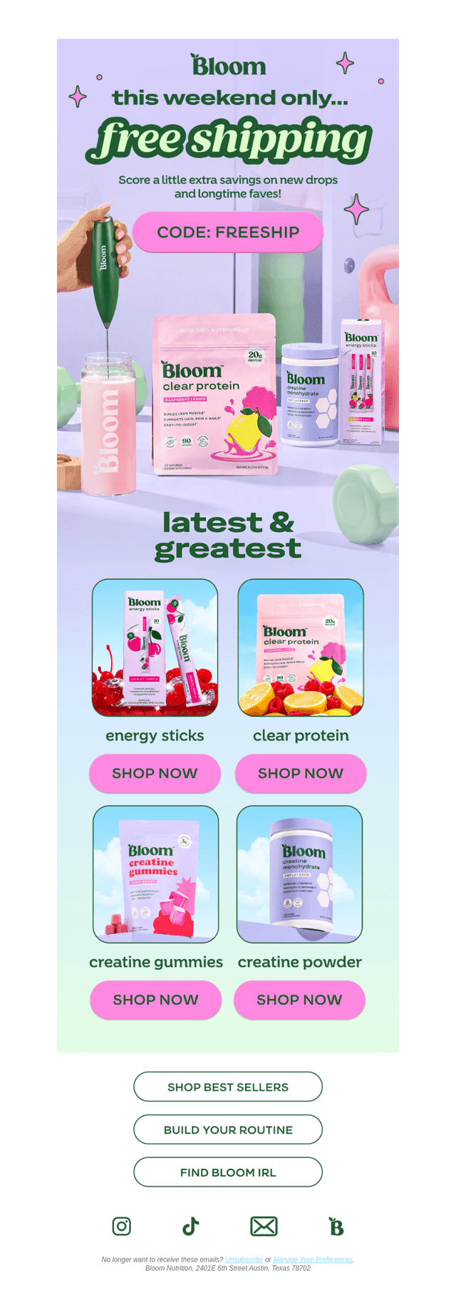 Bloom Nutrition email from Fri, Oct 9, 2026