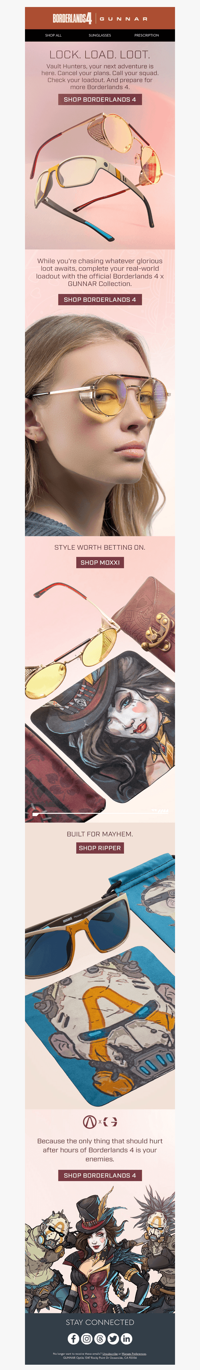 GUNNAR Optiks email from Fri, Oct 9, 2026