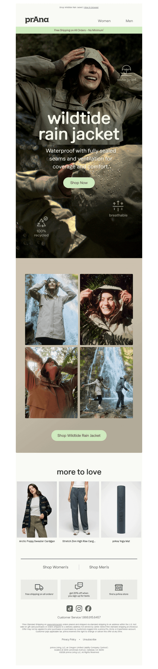 prAna email from Fri, Oct 9, 2026