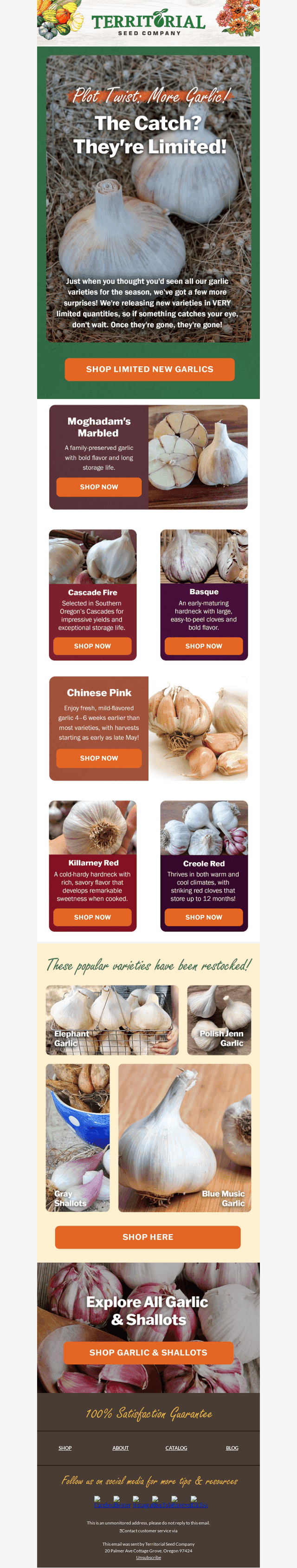 New Garlic Alert! Limited Quantities 🧄