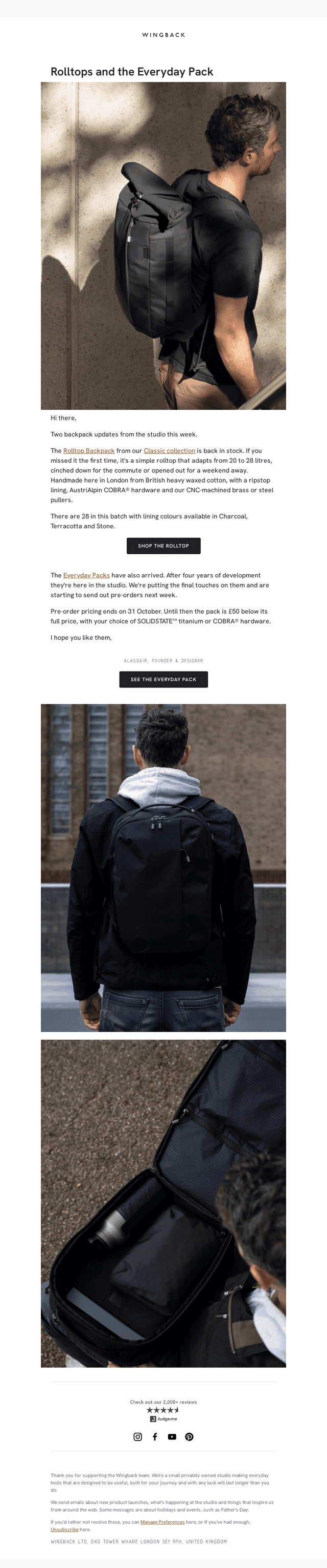 Wingback email from Fri, Oct 9, 2026