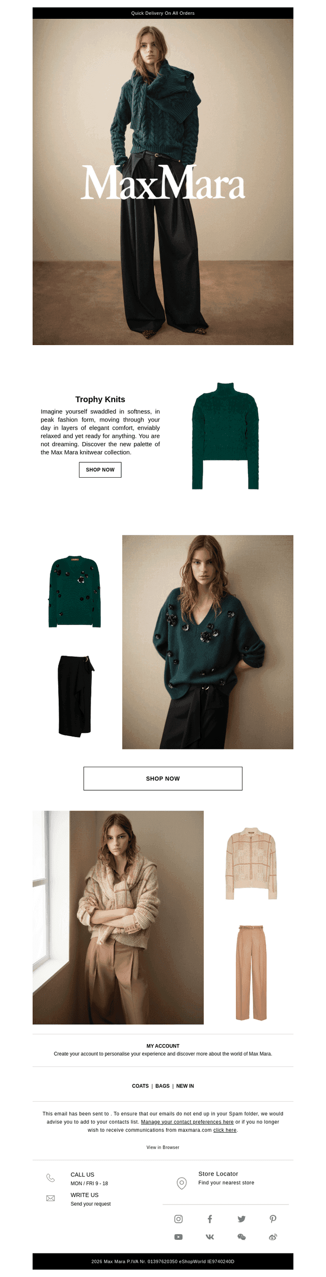Max Mara email from Fri, Oct 9, 2026