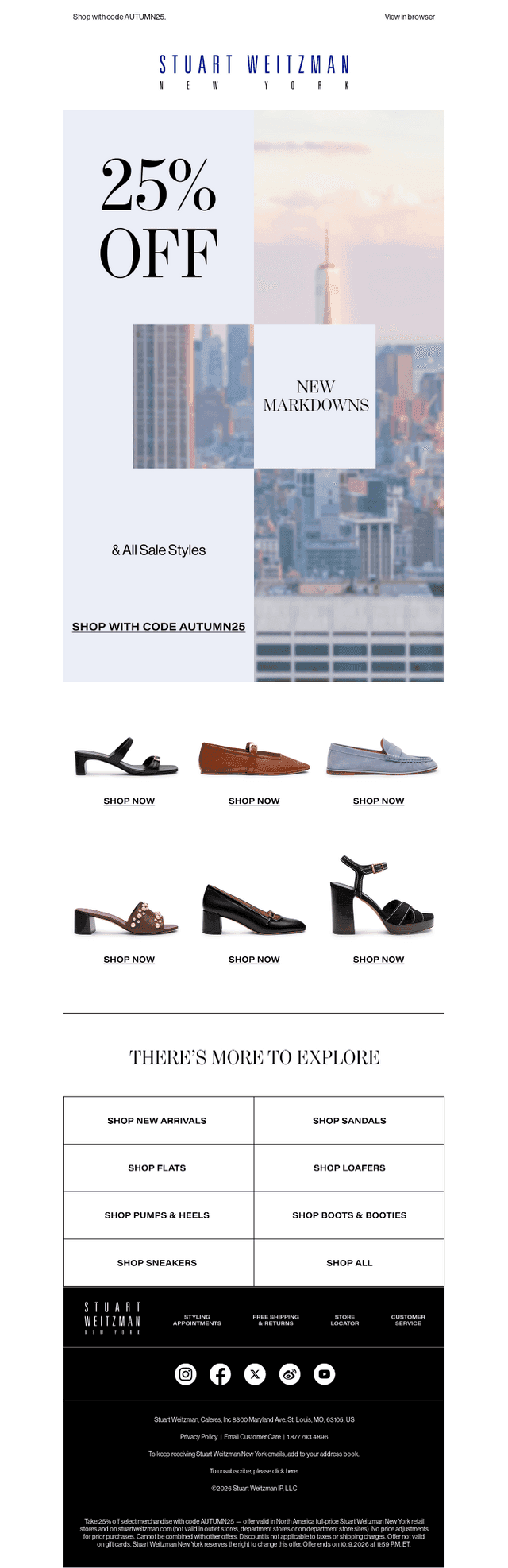 Extra 25% Off Sale Styles and New Markdowns