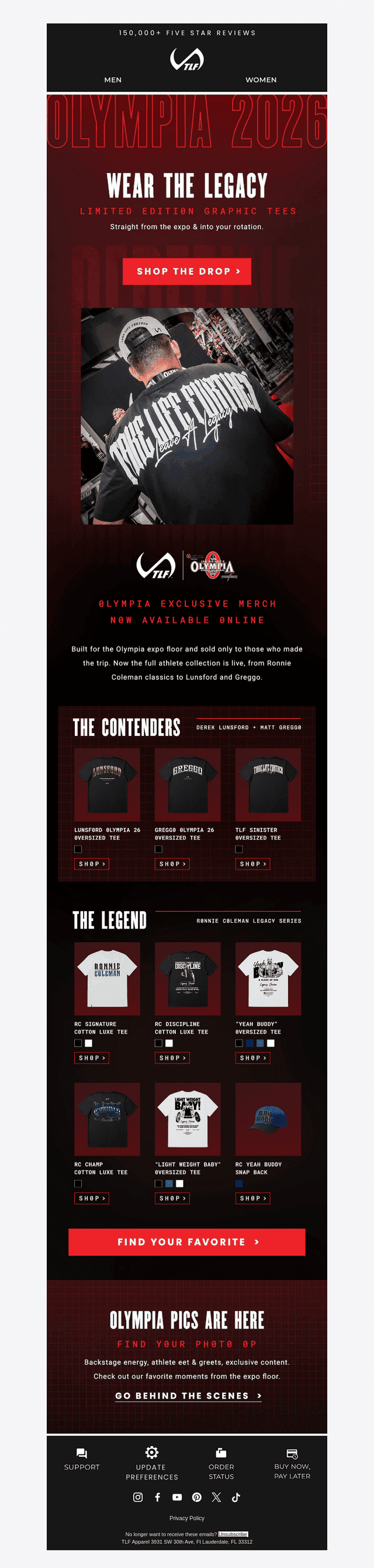 TLF Apparel email from Fri, Oct 9, 2026
