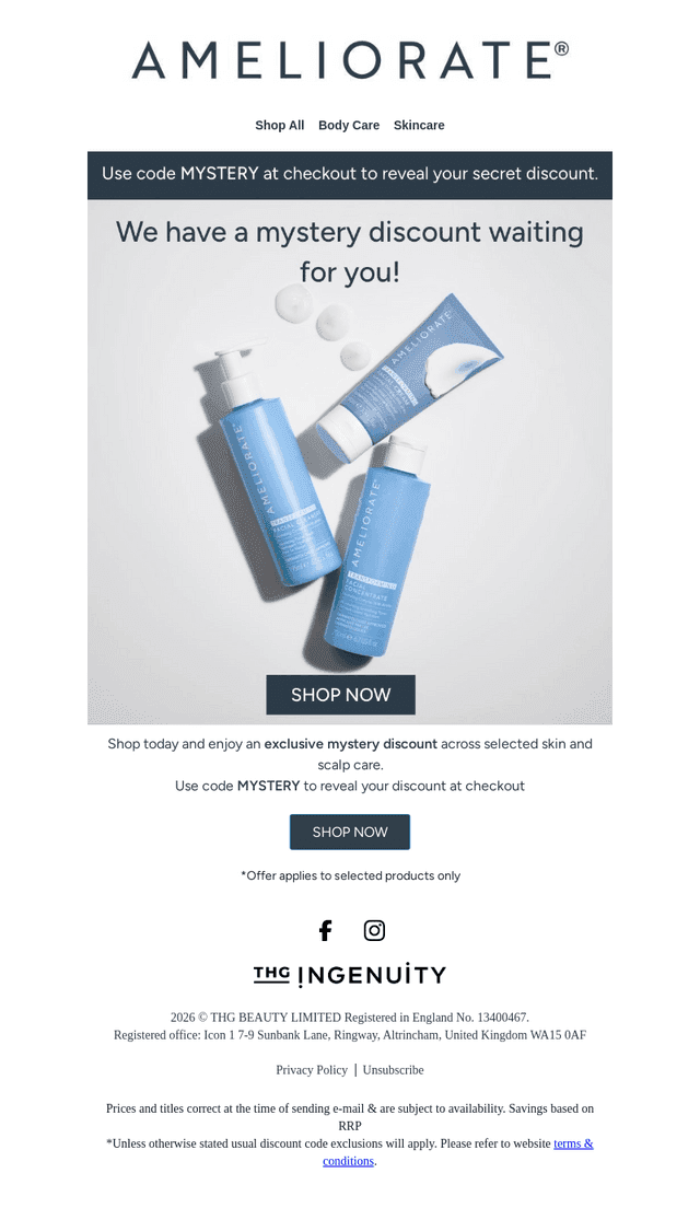 Ameliorate UK email from Sat, Oct 10, 2026