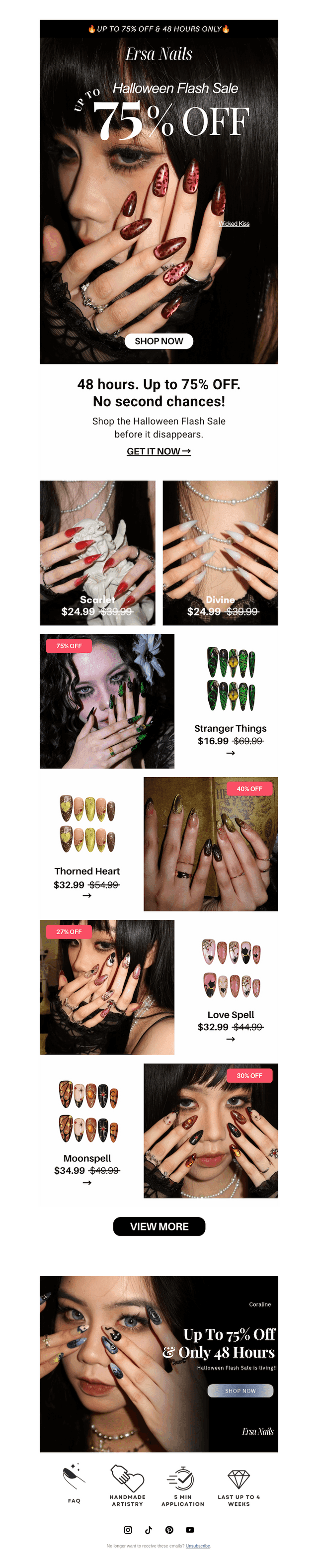 Ersa Nails email from Sat, Oct 10, 2026