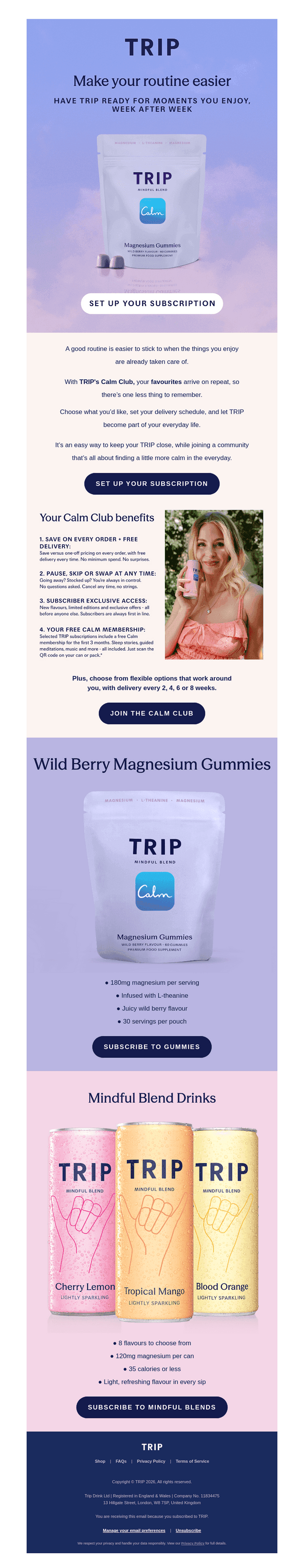 Make TRIP part of your routine