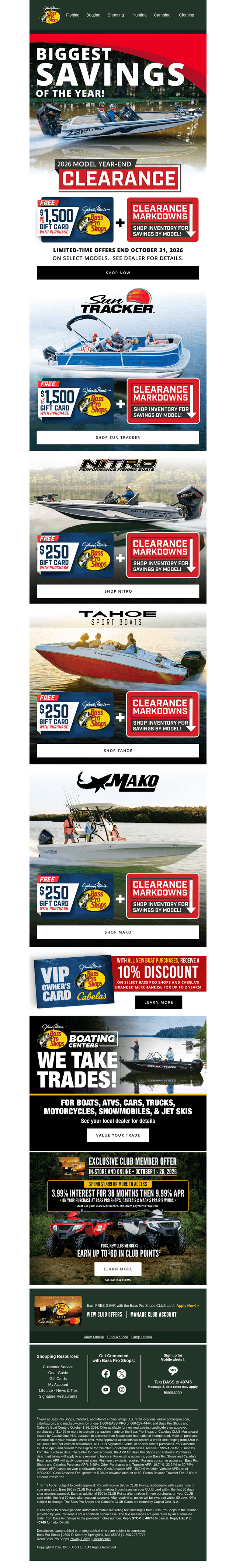 DON'T MISS MODEL YEAR-END CLEARANCE
