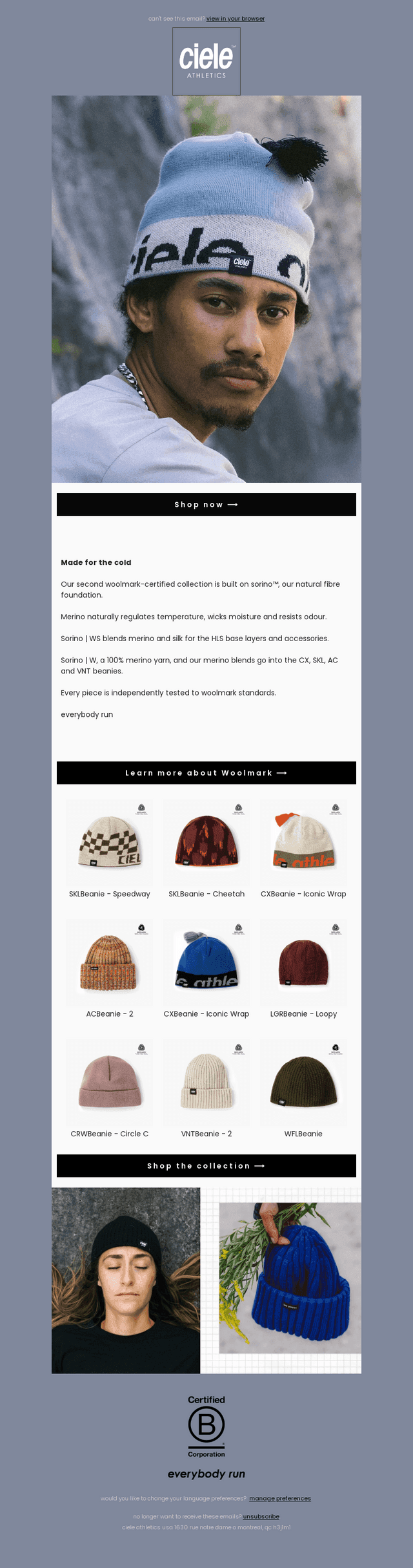 Our second Woolmark-certified collection