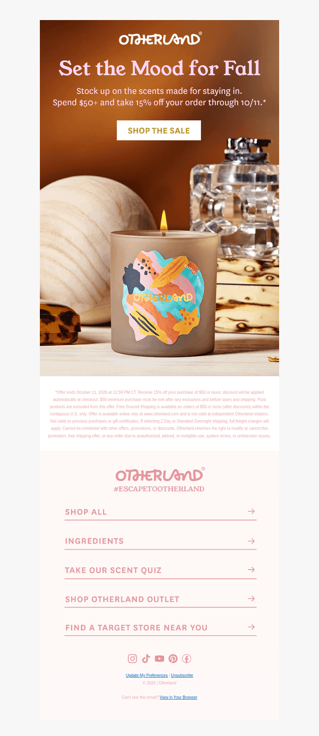 Otherland email from Sat, Oct 10, 2026