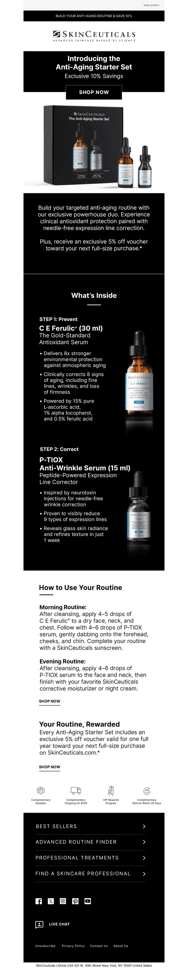 SkinCeuticals email from Sat, Oct 10, 2026