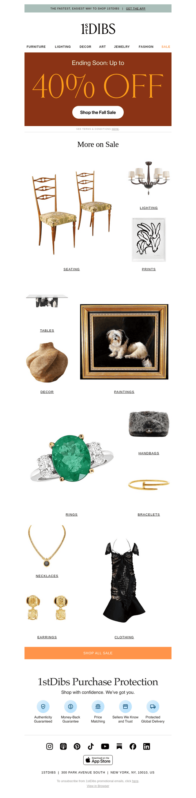 1stdibs email from Sun, Oct 11, 2026
