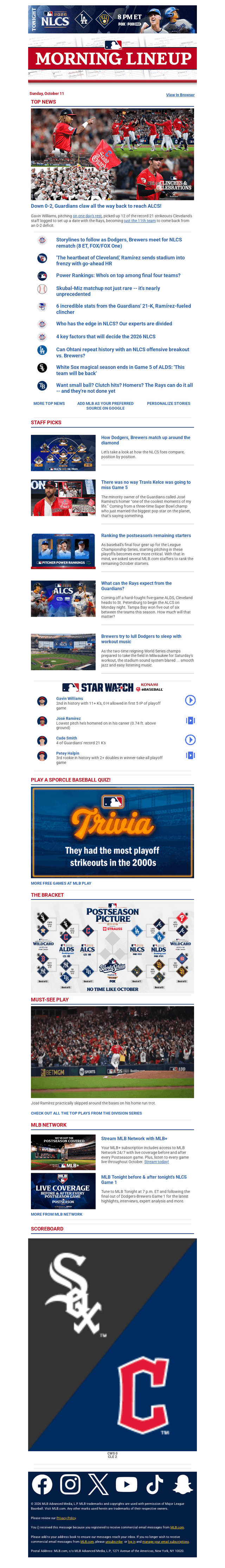 Historic pitching effort sends Guards to ALCS
