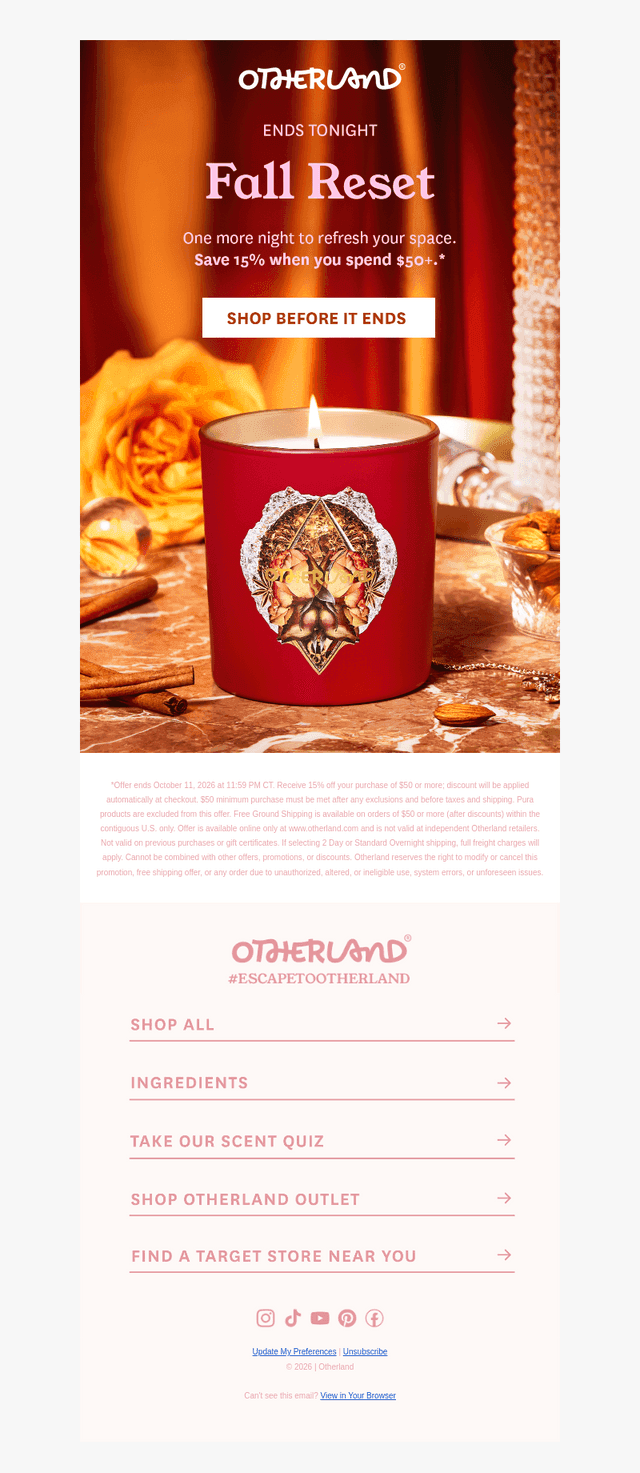 Otherland email from Sun, Oct 11, 2026