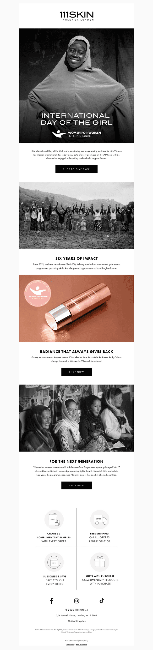Today, every order gives back