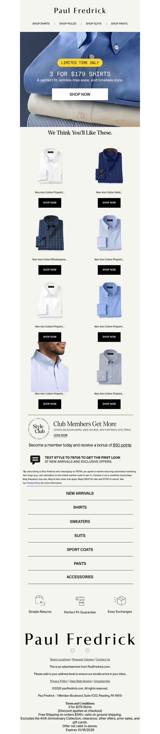 3 for $179: Refresh Your Rotation