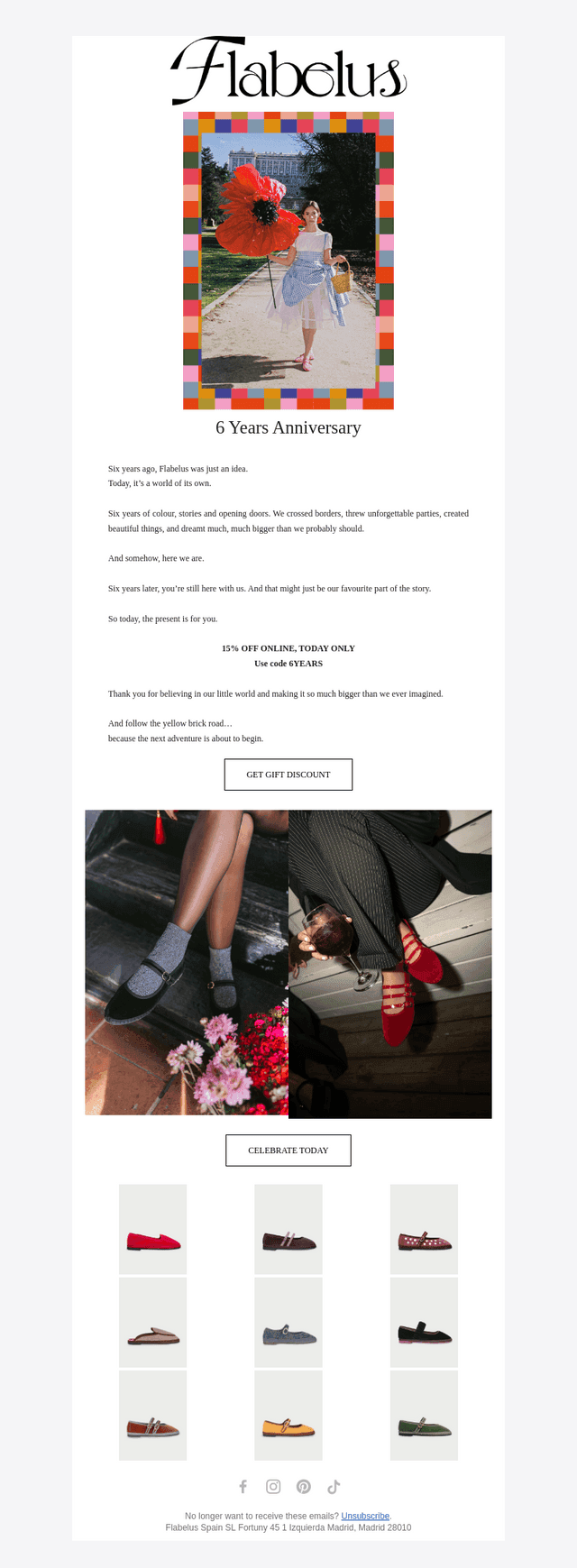 Flabelus email from Mon, Oct 12, 2026