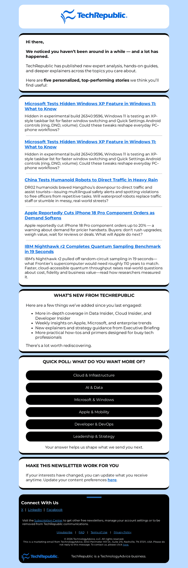 TechnologyAdvice email from Mon, Oct 12, 2026