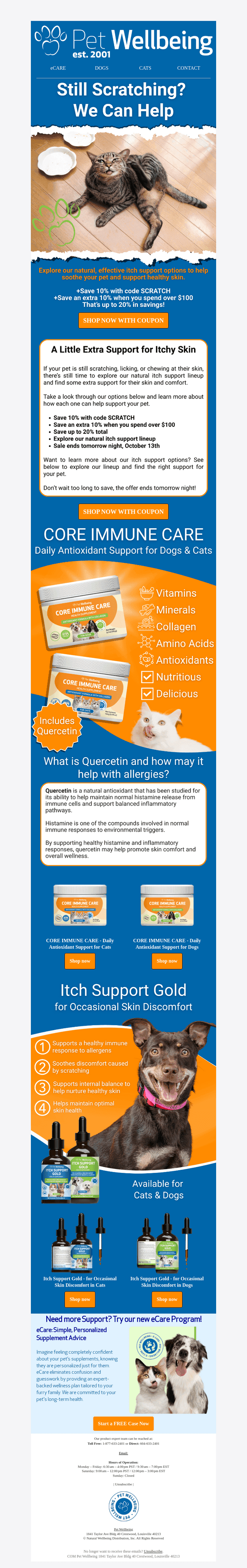 Itchy Pet? We’ve Got Support