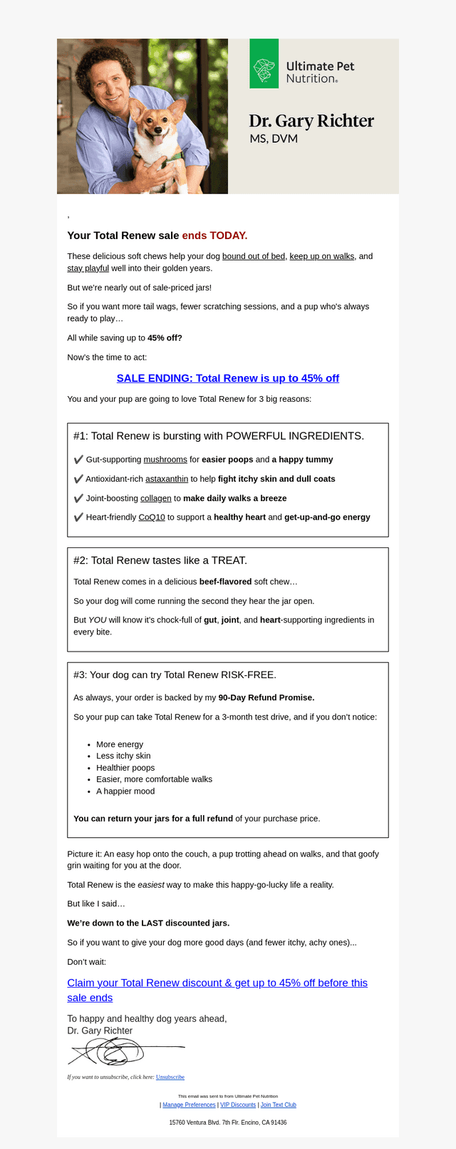 ENDING: 45% off Total Renew