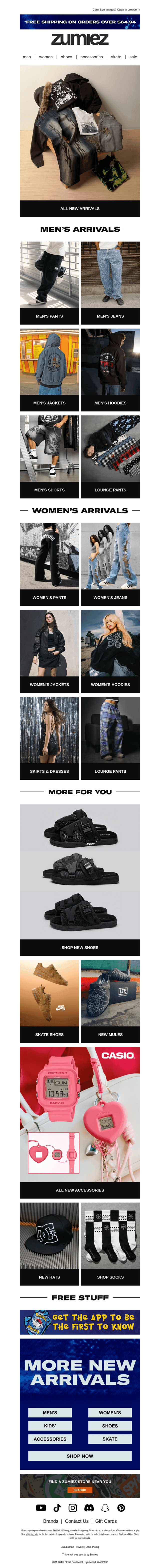 Jackets, Jeans + More