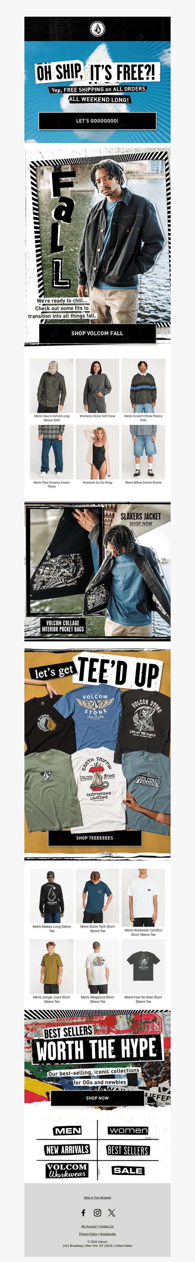 Volcom email from Mon, Oct 12, 2026