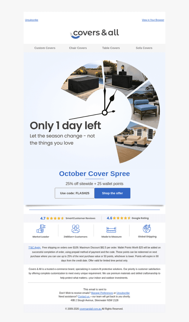 Coversandall email from Mon, Oct 12, 2026