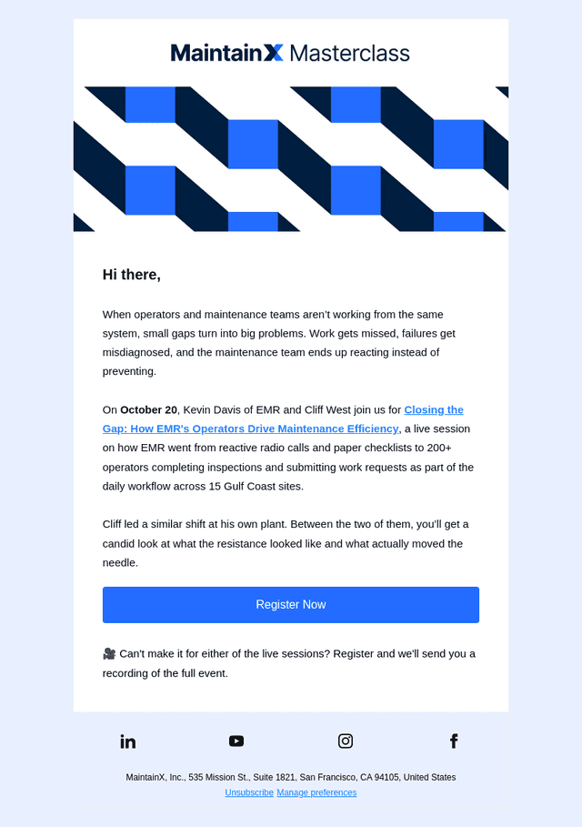 How EMR brought 200+ operators onto MaintainX